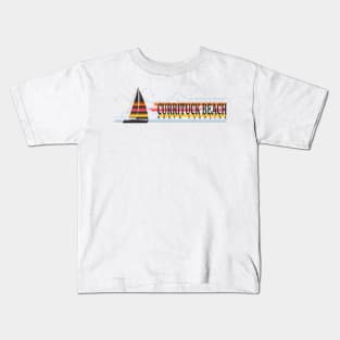 Currituck Beach, NC Summertime Vacationing Sailboat Kids T-Shirt